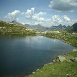 Lago Forcella Magna vista sul Lagorai cartello - Foto Facen 2009 (10)
